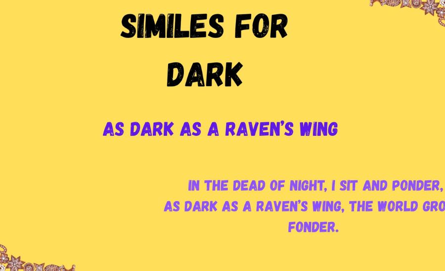 as dark as simile