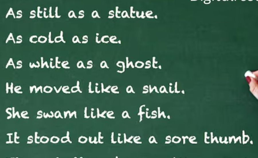 as quiet as simile examples
